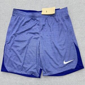 Nike Dri-FIT Academy Shorts Men's Large Blue Heather Football Soccer NWT